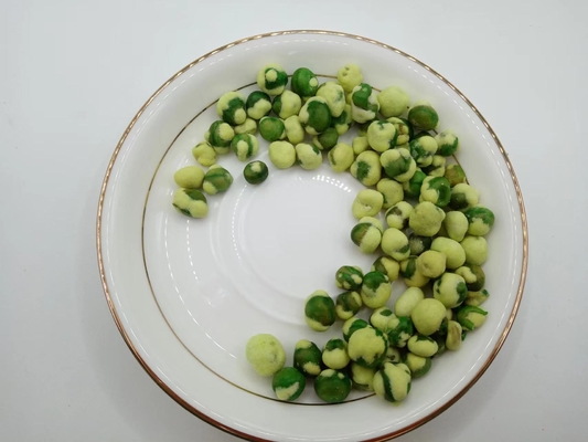 グリーンピースのわさび焼き
