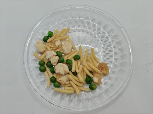 塩で焼いた混ぜたガリガリと豆のスライス スナック