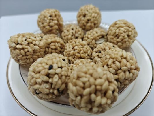 高タンパク質ナッツ入りライスボール 大量包装