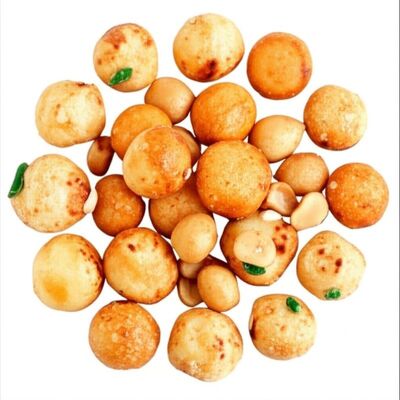 辛口なライスクレイカー ピーナッツ ミックス 脆いアジアスナック グルテンフリー ベーガンパーティ マンチ