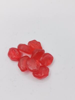健康な肌と髪のためのコラーゲンとビオチンを含む砂糖不使用のストロベリー味の美容グミ 7 袋入り
