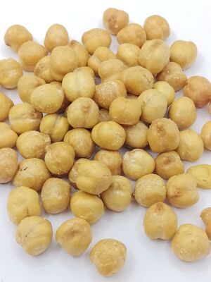 プレミアム品質のゆっくりローストした塩味のひよこ豆 - 高たんぱく質のひよこ豆スナック