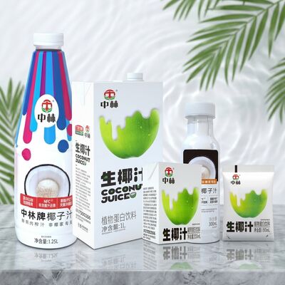 フレキシブルパッケージに入った人工添加物を含まない天然ココナッツジュースドリンク - HACCP/BRC/KOSHER/HALAL 認定