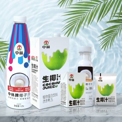 フレキシブルパッケージに入った人工添加物を含まない天然ココナッツジュースドリンク - HACCP/BRC/KOSHER/HALAL 認定