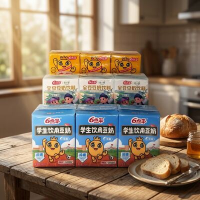 大豆の栄養をまるごと摂取できる学生向け豆乳飲料 200mLパック 学生生活向け 低脂肪減糖