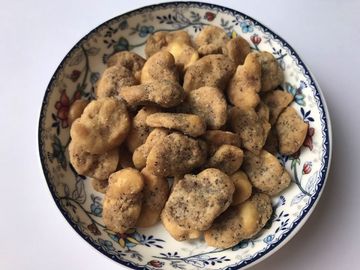 ブラウン色の小売商袋のソラマメの軽食BBQの味GMOの自由で堅い質