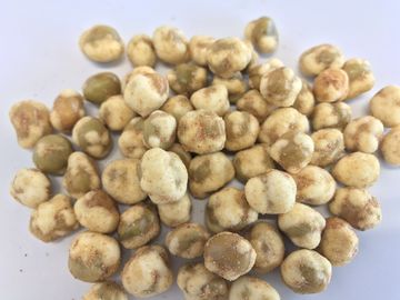 ハラール/Haccpは焼かれたWasabi/BBQ/Spicyの味のグリーンピースの軽食の自然で歯応えが良く、シャキッとした焼かれたナットの食糧を乾燥した
