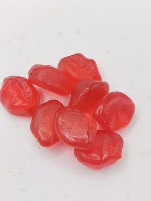 健康な肌と髪のためのコラーゲンとビオチンを含む砂糖不使用のストロベリー味の美容グミ 7 袋入り